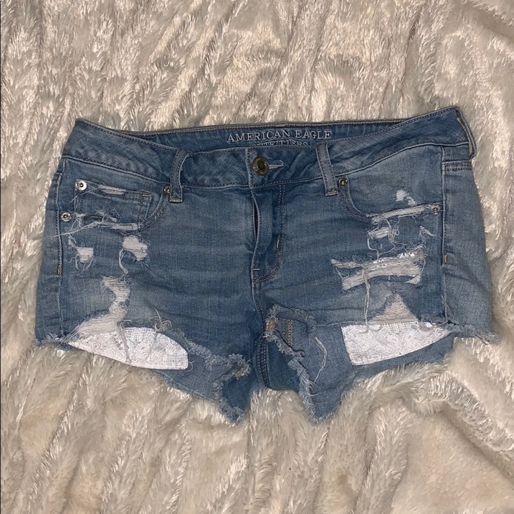 AEO denim shorts